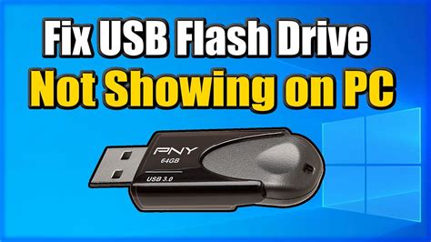 windows 10 not seeing usb drive.